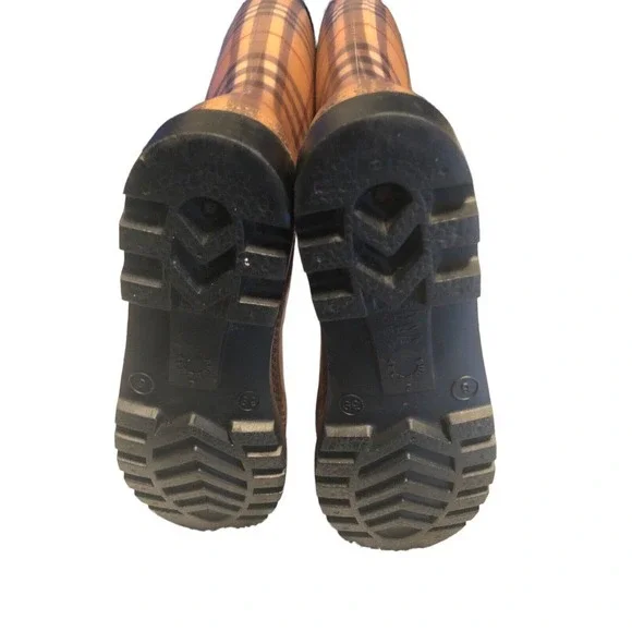 EUC Womens Burberry Nova Check Rain Boots Shoes Weather Designer US 8M EU Sz 39 - Picture 7 of 11